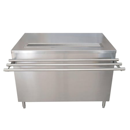Bk Resources Stainless Steel Self-Serve Counter with Hinged Doors and Lock 30X48 US-3048S-HL